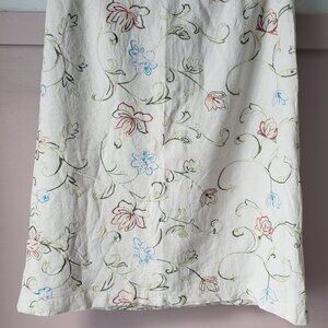 Vintage Tristan & America Embroidered Floral Skirt | Made in Canada